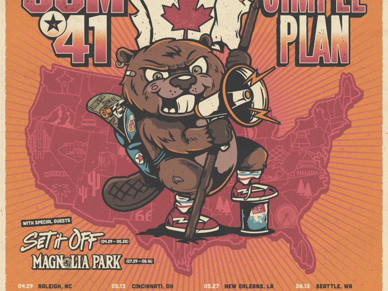 Sum 41 Announces The Blame Canada Tour US With Simple Plan