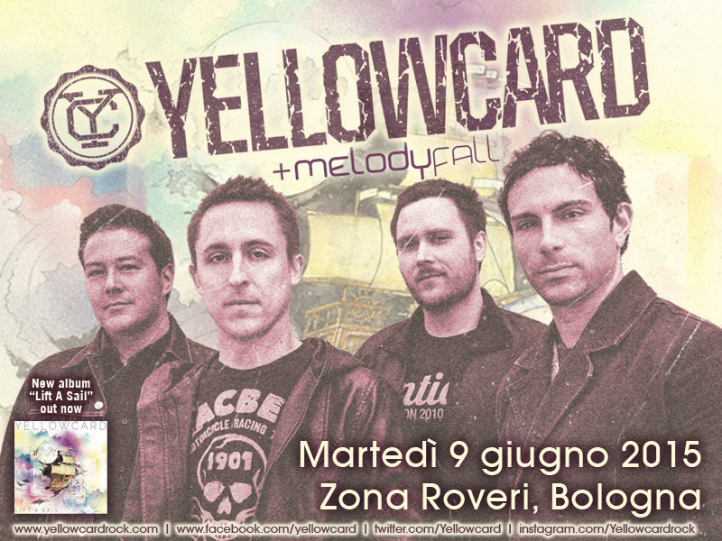 Yellowcard a Bologna: aprono i Melody Fall!