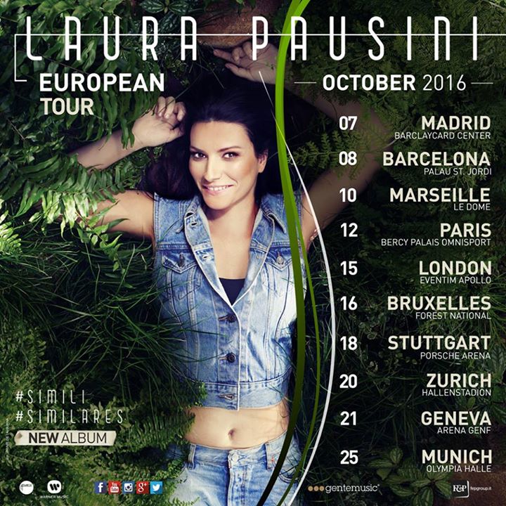 Laura Pausini: ecco il Simili European Tour!