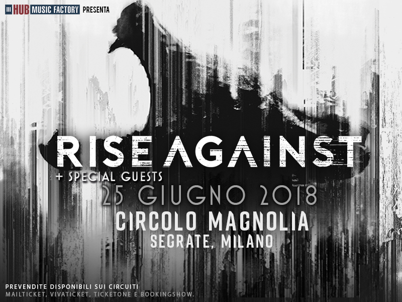 RISE AGAINST: tornano in Italia per un’unica data esclusiva!