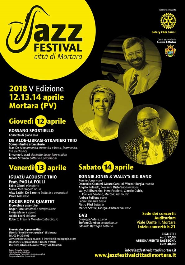 Jazz Festival Città di Mortara: dal 12 al 14 aprile