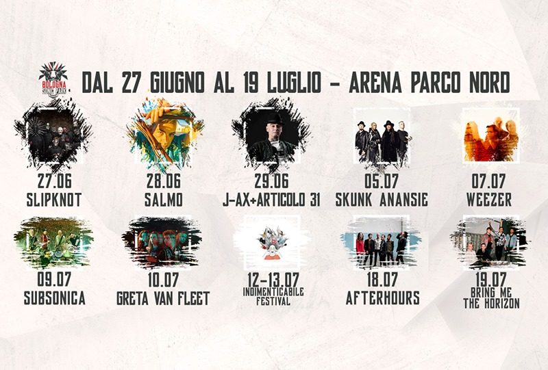 Bologna Sonic Park, concerti imperdibili: Slipknot, Bring The Horizon, Greta Van Fleet e molti altri