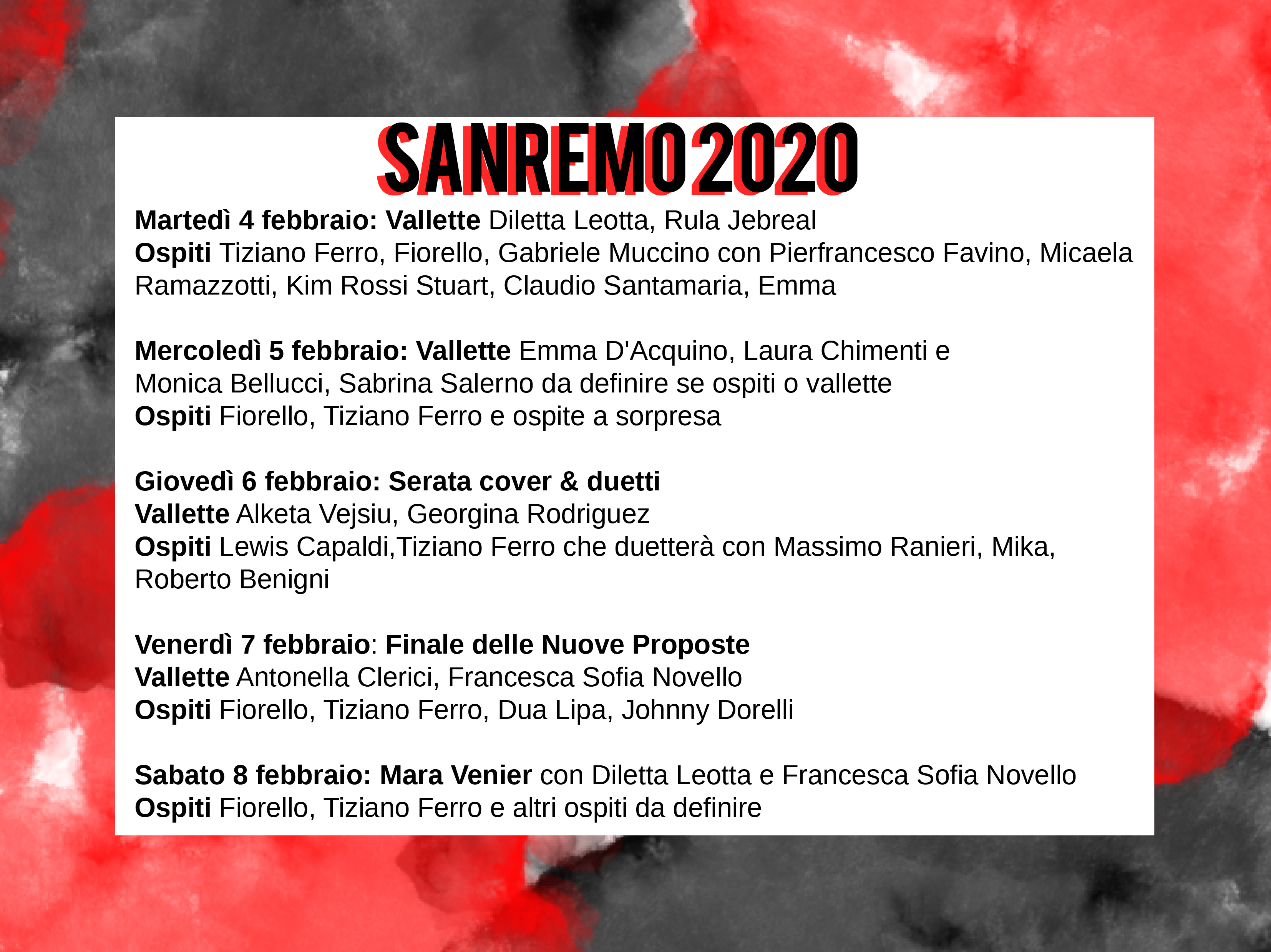 Festival di Sanremo - Serate