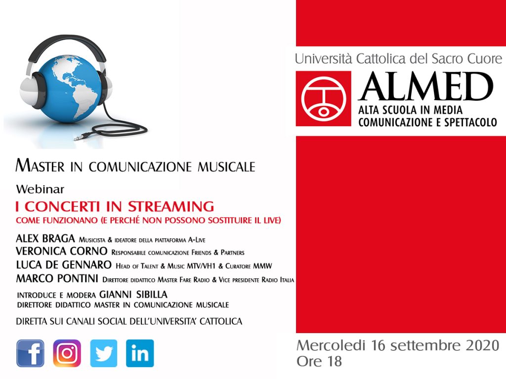 master in comunicazione musicale