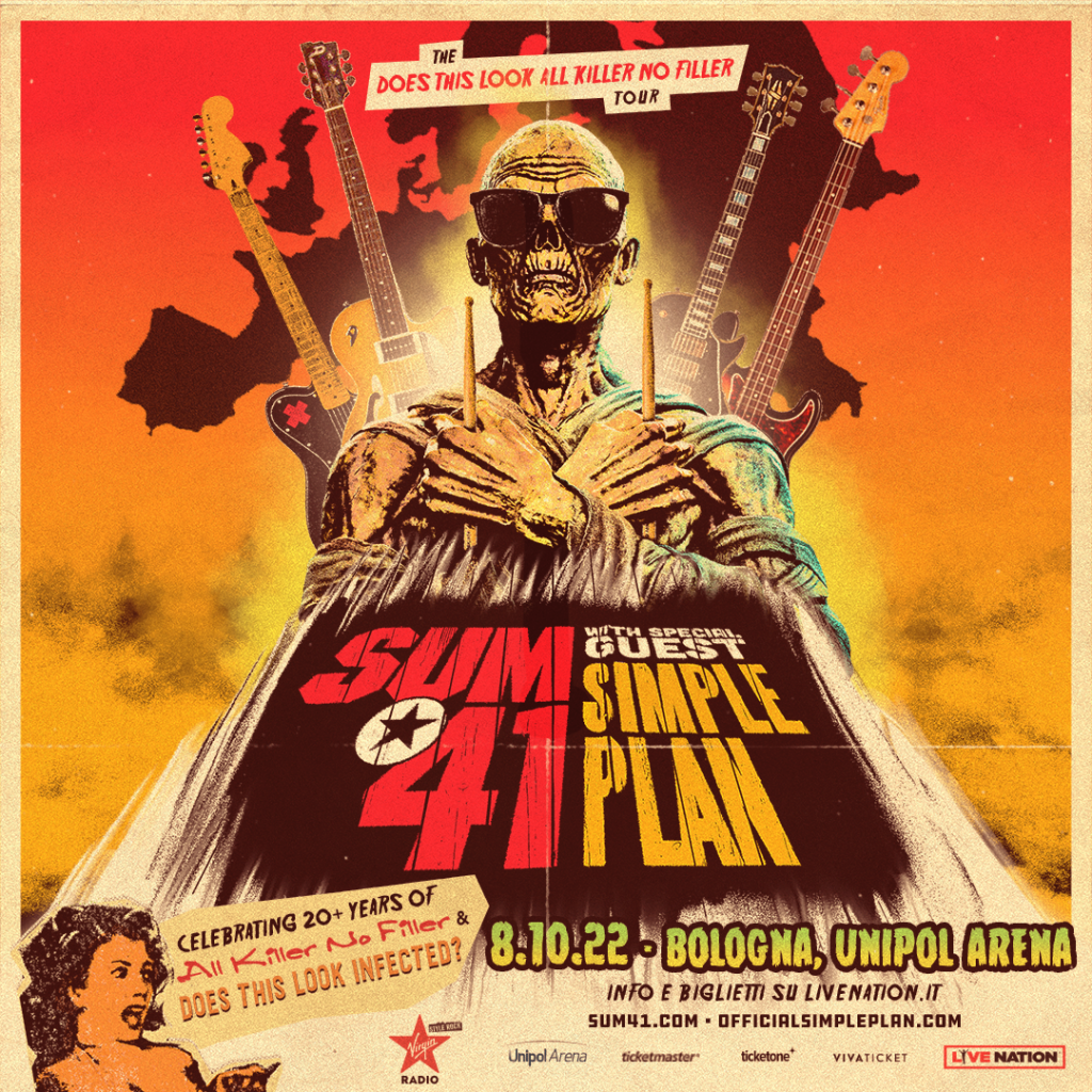 SUM 41 italia bologna simple plan