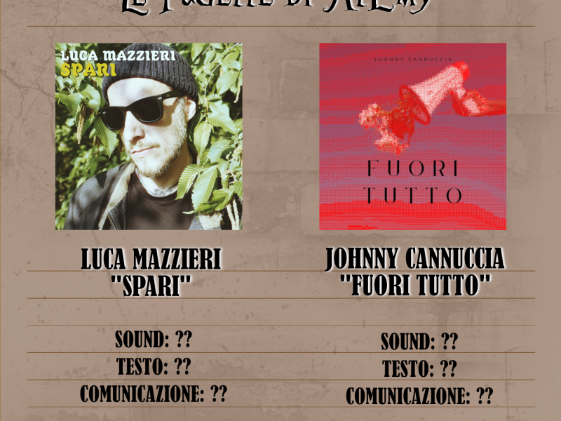 Le pagelle di AlEmy: Luca Mazzieri VS Johnny Cannuccia