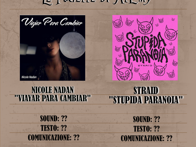 Le pagelle di AlEmy: Nicole Nadan VS Straid