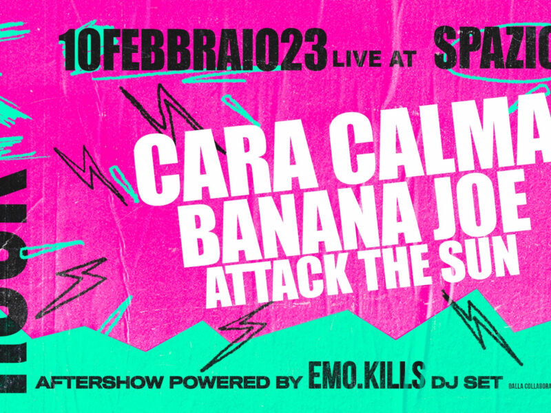 Rockish Night allo Spazio211 di Torino: Cara Calma + Banana Joe + Attack the Sun