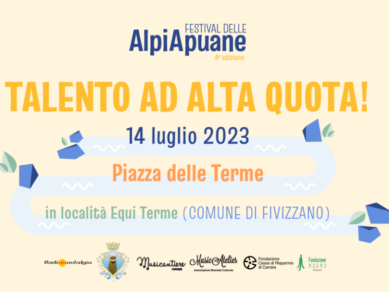 Festival delle Alpi Apuane: venerdì 14 luglio 2023 la finale a Equi Terme