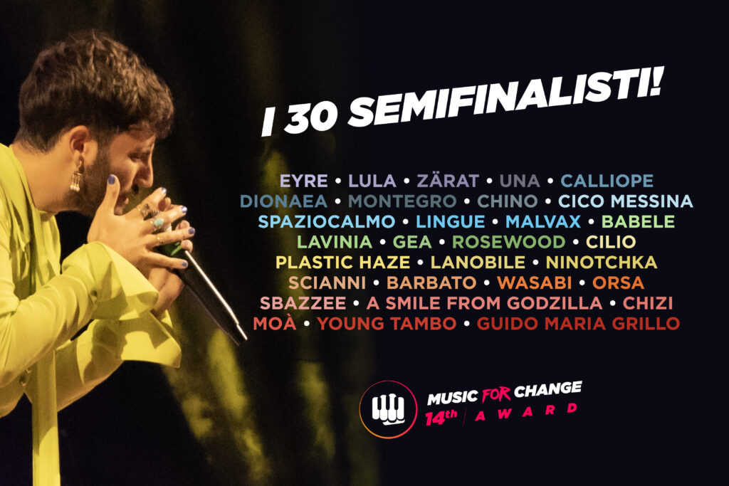 Music For Change: semifinalisti