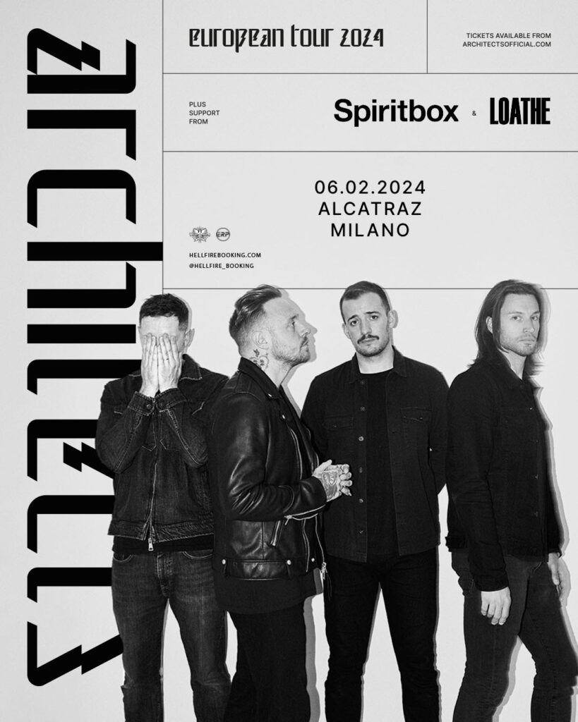 ARCHITECTS: in arrivo con SPIRITBOX e LOATHE