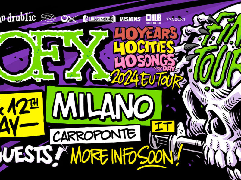 NOFX in Italia a maggio per il tour di addio