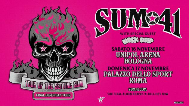 SUM 41 ultime date in Italia: info e biglietti